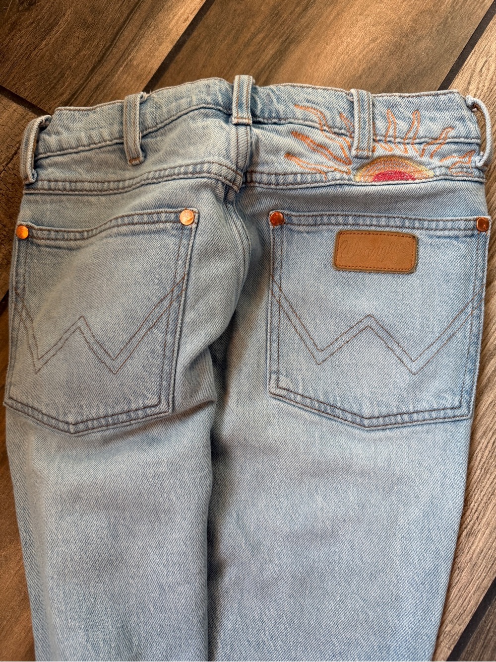 Wrangler Light Blue Flare Jeans for Women